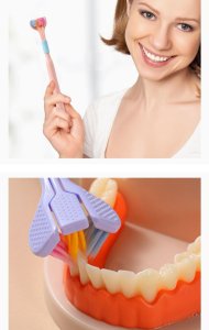 360 degree three side toothbrush china 1 pcs pack