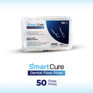 Smart Cure Dental Floss Toothpick Interdental Cleaner Toothpick Flosser -50 pcs