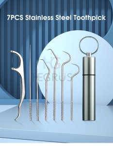 HEGRUS Too-thpick Stai-nless Ste-el Too-thpick Or-al Cleaning To-oth