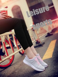 Shoes Women Sports Running Shoes Fiat Mesh Shoes Korean Fashion Casual Shoes White Knit Shoes Pure and Fresh and Contracted In The Outdoor