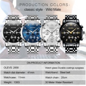 OLEVS 5695 European and American fashion waterproof Men's Quartz Watch