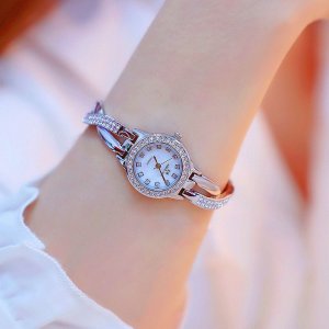 BS Steel Belt Full Diamond Exquisite Ladies Watch Waterproof Watch For Women