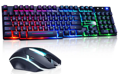 New Universal Wired Usb Gaming Keyboard Mouse Combo - Elevate Your Gaming Experience With Cutting-Edge Gear