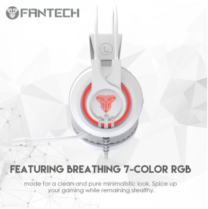 FANTECH CHIEF II HG20 Wired Headset Gamer PC 3.5mm PS4 Headsets White LED Earphones with Microphone for PS4 PC Headphone Gamer White