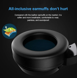 Gaming Headsets Surround Sound Stereo Wired Earphones USB Microphone Colorful Light PC Game Headset