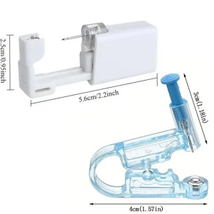 1pc Disposable Ear Piercing Gun Kit, Disinfect Earring Piercer Machine Studs Safety Nose Clip Body Jewelry Piercing Tool