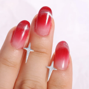 Color Metal Stars Pendant Earring Simple Inlaid Rhinestone Cross Drop Earrings Y2K Creative Dangle Earrings Korean INS Style Personality Sweet Cool Girl Fashion