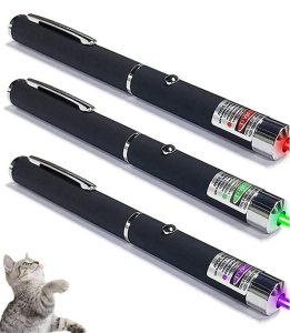 Laser Pointer 4mW High Pointer Laser Meter Pet Cat Toy Light Sight 530Nm 405Nm 650Nm Power Red Dot Office Interactive Laser Pen