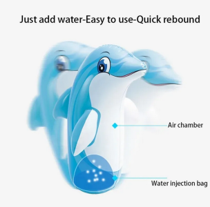 Fun Boxing Animal Tumbler Wrestler Cartoon Play Inflatable Toy