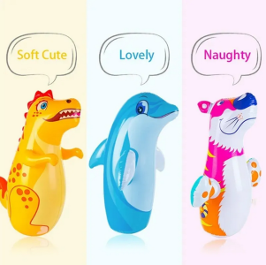 Fun Boxing Animal Tumbler Wrestler Cartoon Play Inflatable Toy