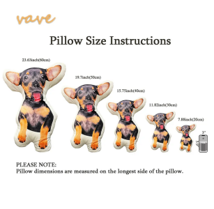 Photo Custom Shape Pillow Case DIY Pet Cushion Toys Dolls Stuffed Animal Dog Cat Picture Pillow Customization Sofa Car Cushion