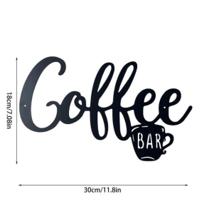 Coffee Signs For Coffee Bar 3d Metal Hanging Sign Coffee Station Cutout Letter Sign Beautiful Wall Art For Kitchen Coffee