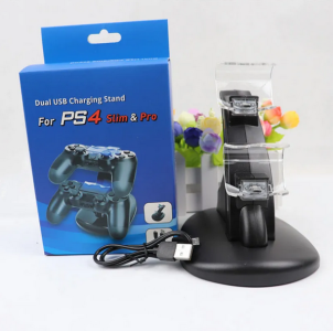 Controller Charger Dock LED Dual USB PS4 Charging Stand Station Cradle for Sony Playstation 4 PS4 / PS4 Pro /PS4 Slim Controller