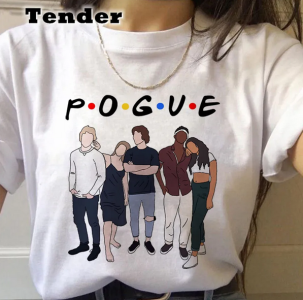 90s Graphic Pogue Life Outer Banks T Shirt Women Ullzang Funny Cartoon T-shirt Aesthetic Summer Tshirt Harajuku Top Tees Female
