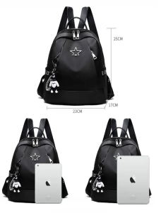 Fashion Backpack for Women's Large Capacity Casual Nylon Backpack Mommy Bag Designer Luxury Shoulder Bag