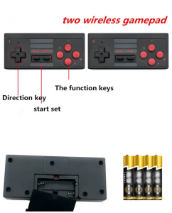 USB Video Game Console Built in 620 Classic Games AV Output Retro Portable TV GAME Console Wireless Gamepad