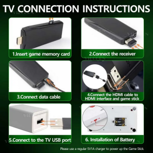 VILCORN Arcade Video Game Console 4K TV Game Stick with Double Arcade Joysitck 41000 Games For MAME/Sega/PS1/Atari Kid Gift