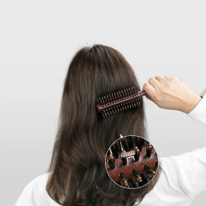 Manufacturers Hair Salons with Sharp-tail Bristle Lotus Nylon Curly Hair Comb Roller Comb Hair Care Styling Comb