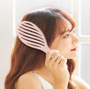 Curly Hair Styling Comb Arc Nine Ribs Comb Big Bend Comb Scalp Massage Comb Men's Greasy Hair Comb