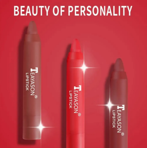 Waterproof Matte Velvet Lipstick Pencil Red Brown Pigments Makeup Long Lasting Profissional Lip Tint Makeup 12 Colors