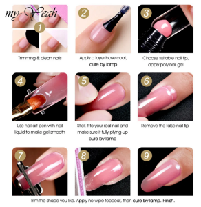 Myyeah 15ML Nail Art Poly Nail Extension Quick Building Acrylic Nail Art DIY Coating Painting Manicure Tool