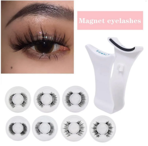 Soft 3D Mink Magnetic Lashes: Natural Thick False Eyelashes Extension, Long Invisible Eyelashes Women Cosmetics Makeup Supplies