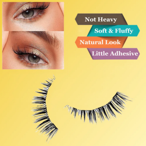 5 Pairs Short Natural Coner Lash Charming Hademade Transparent Clear Band Half Lashes