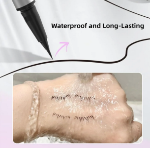 New Upgraded Waterproof Lower Lash Stamp Set Easy to Use Portable Lower Lash Stamp with Ink Quick Dry 0.01mm tip Silicone Eyelash Stamp