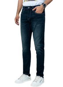 Richman Navy Vintage Wash Color Denim Fabric Slim Fit Jeans Pant For Men