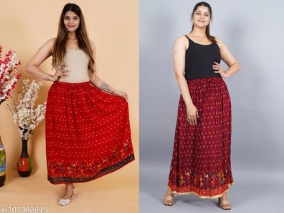 Casual Unique Women Western Skirts