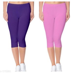Alice Trendy Cotton Lycra Capris Combo Leggings