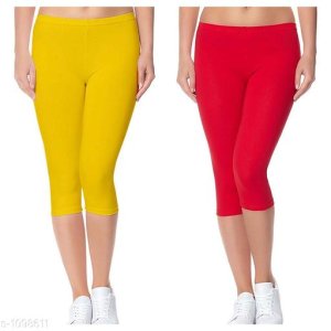 Women's Trendy Cotton Lycra Capris Combo Vol 1
