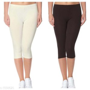 Women's Trendy Cotton Lycra Capris Combo Vol 1