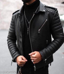 Pretty Fashionista Men Jackets(black)