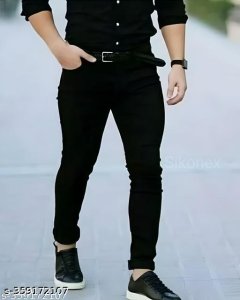 Men Black Denim Jeans