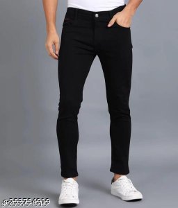 Men Denim Black Jeans