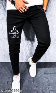 Men Denim Printed Stylish Jeans