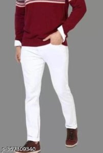 Men Cotton Blend Jeans