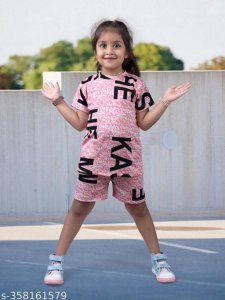 Cute Stylish Girls Top & Bottom Sets