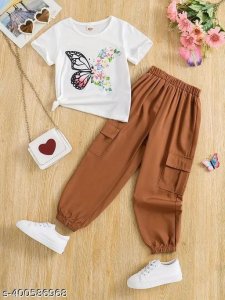Agile Stylish Girls Top & Bottom Sets