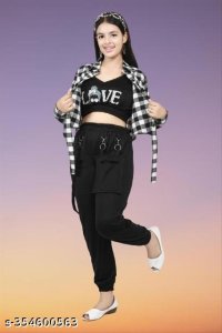 Cute Stylish Girls Top & Bottom Sets