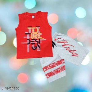 Pretty Stylish Boys Top & Bottom Sets