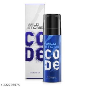 Wild Stone CODE Titanium Body Perfume Spray for Men, 150ml