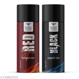 BSC Red Spice and Black Vibe Perfume Body Spray Deodorant Fragrance 150ml Combo Pack of 2
