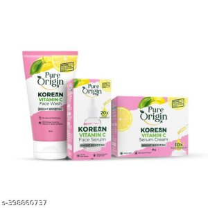 Pure Origin Korean Vitamin C Bright Boost Face Combo