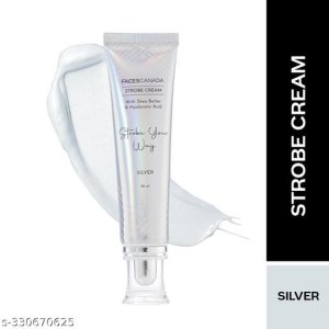 FACES CANADA Strobe Cream - Rose Gold, 30g | With Shea Butter & Hyaluronic Acid | Instant Illumination | Intense Hydration | Flawless Radiant Dewy Skin | Glowing Makeup Base | No Alcohol, No Parabens