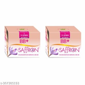 VI-JOHN WOMEN Saffron BB+ Fairness Cream for Women Pack Of 2 (100 g)