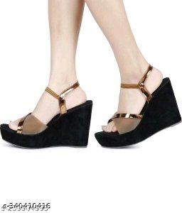  Velvet,Nubuck Wedge Sandals