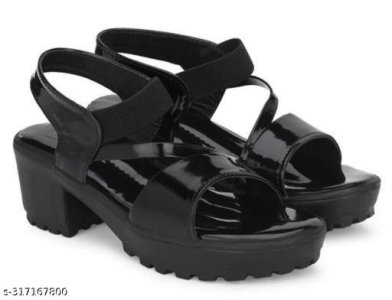 Patent Leather Wedge Sandals