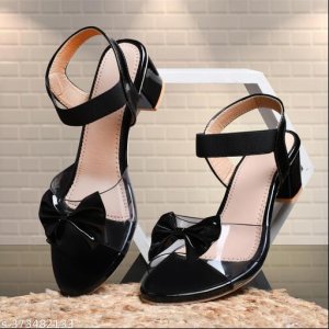 Synthetic Heel Sandals